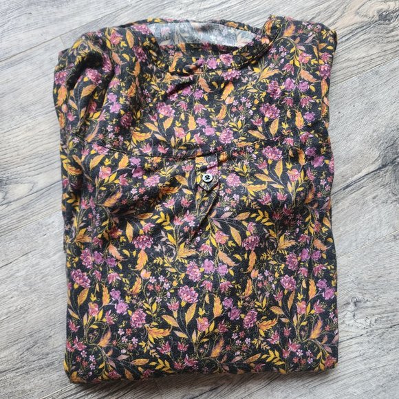 Torrid Size 2 (2x) Quarter Sleeve Fall/Autumn Floral Harper Blouse - Picture 5 of 6